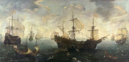 Spaanse Armada voor de Kust van Engeland, ca. 1620-1625
