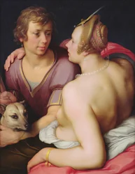 Venus en Adonis, 1610