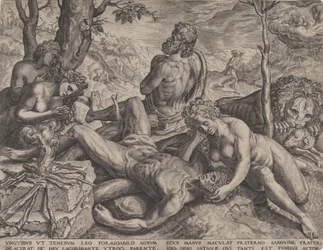 Adam en Eva Treuren om de Dood van Abel, 1564