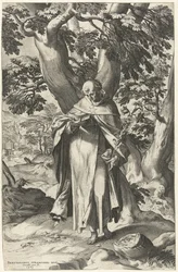 De H. Dominicus, lezend in een boek