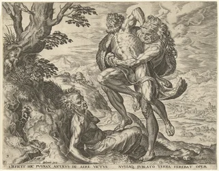 Hercules worstelt met Antaeus
