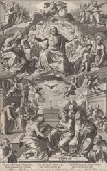 Het geschil van de kerkvaders over het heilig sacrament, 1575