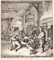 Vioolspeler in een herberg