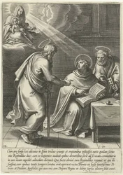 Thomas door Petrus en Paulus onderwezen