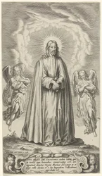 Christus met twee engelen