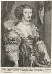 Portret van Henriëtte van Lotharingen