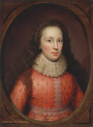Portret van een vrouw, traditioneel geïdentificeerd als de gravin van Arundel