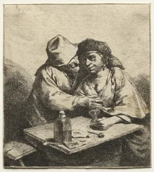 Het verliefde paar, midden 1600s
