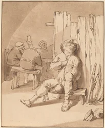 Dronken Boer in een Herberg