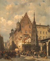 “De mooie fontein” in Neurenberg