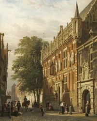 Het Stadhuis in Kampen, Nederland