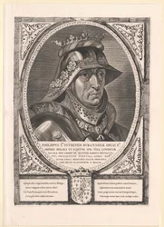 Heilige Roomse keizer Maximiliaan I (prent)