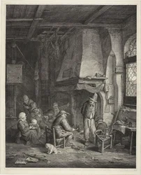 Interior in an Inn, called "The Skaters" (De Schaatsenrijder)