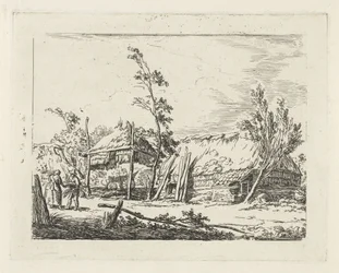 Boerderij met hooiberg
