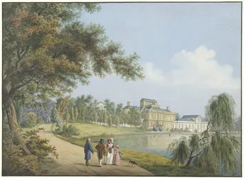 Gezicht op paleis Soestdijk