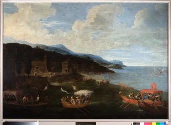 Boten van patricische families in het westen van Genua