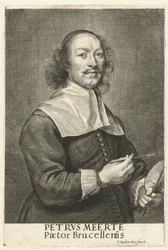 Portret van de schilder Petrus Meerte