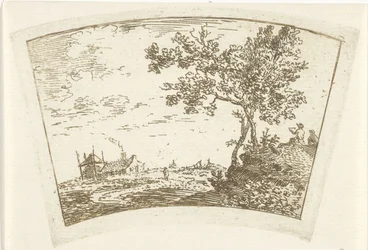 Landschap met een boerderij