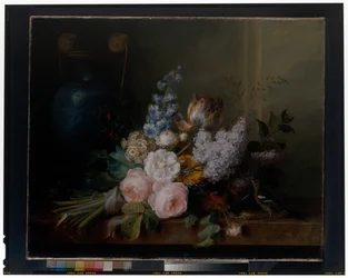Een stilleven van bloemen