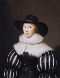 Portret van Grace Bradbourne, vrouw van Thomas Holte