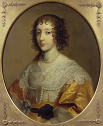 Portret van Henrietta Maria (1609-69), koningin-gemalin van Karel I van Groot-Brittannië en Ierland