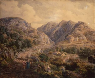 De pas van Pont Aber Glaslyn, Noord-Wales