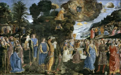 De afdaling van de berg Sinaï, 1481-1482