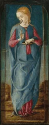 De Maagd Annunciate (midden rechter paneel), ca. 1470-1480
