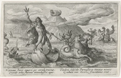 Neptunus kalmeert de golven