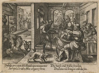 Banket met Muzikanten, ca. 1600