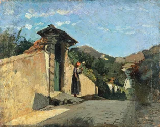 Studie van landschap, ca. 1861, door Cristiano Banti