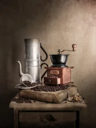 Vintage koffie-stilleven