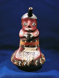Antropomorf vat van muziekmotief, Peru