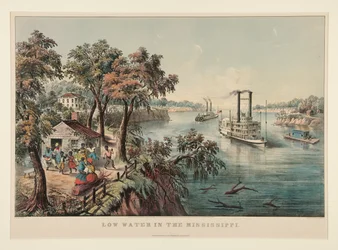 Laag Water in de Mississippi