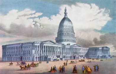 Washington, Capitool van de Verenigde Staten, 19e eeuw