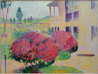 In de tuin van Henry van de Veldes villa „Hohe Pappeln“ in Ehringsdorf bij Weimar