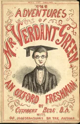 Omslagillustratie voor De avonturen van Mr Verdant Green, een Oxford eerstejaars