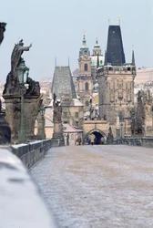 Uitzicht op de Karelsbrug, gebouwd 1367
