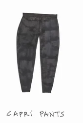 Capri Pants (viltstift op papier)