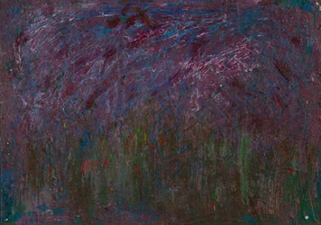 Donker abstract landschap