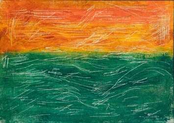 Oranje-groene horizon