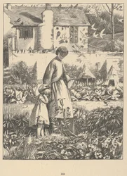 Het eilandbij van Wayside Posies: Originele gedichten van het plattelandsleven, 1867