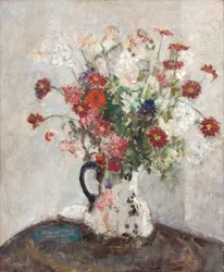 Bloemen in een kruik, ca. 1925 (olieverf op doek)