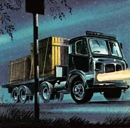 Vrachtwagen van staatsbedrijf British Road Services