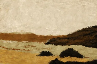Aards abstract landschap