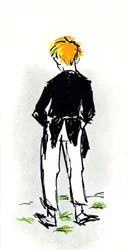 illustratie voor het toneelstuk geproduceerd door Jules Renard uit zijn roman 