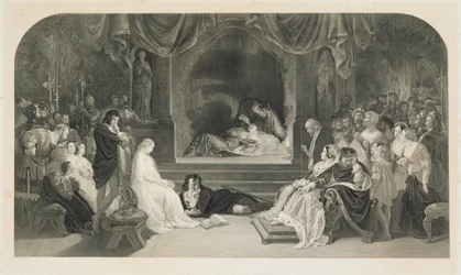 De toneelscène, Act III, Scène II van Hamlet door William Shakespeare