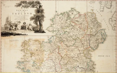 Een nieuwe kaart van Ierland civiel en kerkelijk