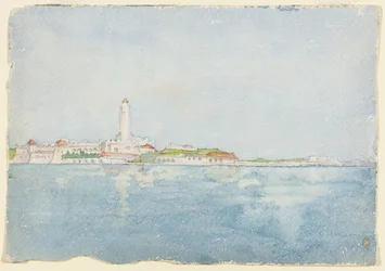 Schets genomen in Algiers, Noord-Afrika, reisschets, 1896