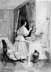 Eugénie Grandet in haar toiletkamer - in 
